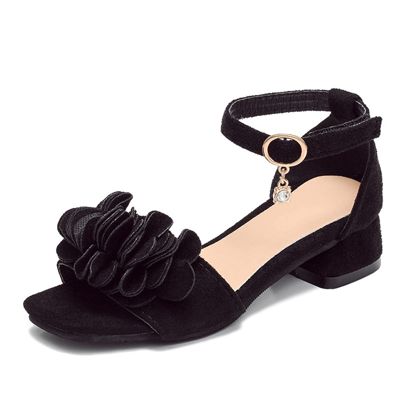 Children's shoes, girls' sandals, 2020 new summer fashion, Korean version, big children's high heels, girls' little princess shoes