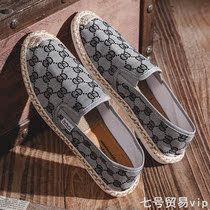 2022 Summer new Old Beijing Sail Cloth Shoes Casual Tide Shoes Men Cloth Shoes One Foot foot Lazy Shoes Breathable Mens Shoes