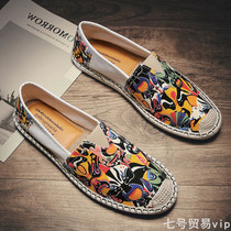 In 2023 Chinese style shoes mens new old Beijing lazy fishermans tide shoes with a shoe of bean canvas