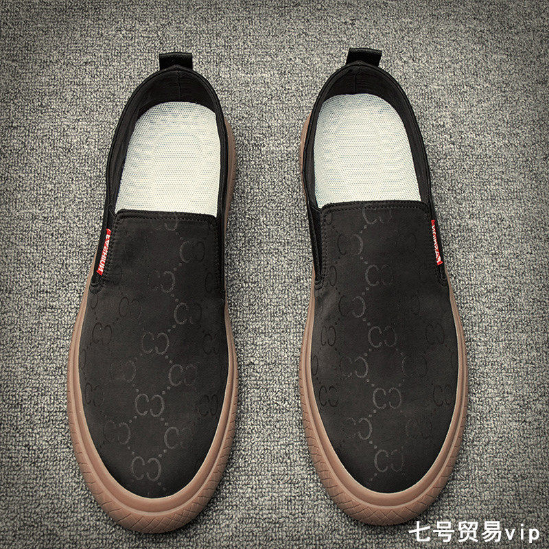 2022 Springtime 100 Hitch Casual Lefu Shoes Men's Korean Version A Foot Pedal Breathable Sail Cloth Shoes Inside Heightening Sloppy Board Shoes Men