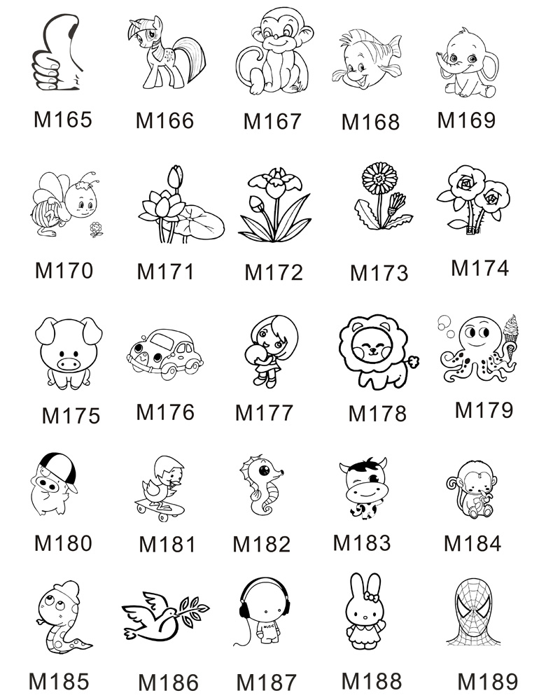 进口卓达可爱儿童衣服印章幼儿园名字印章宝宝