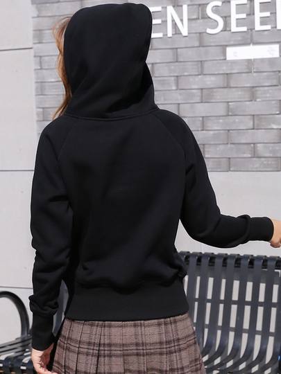 Design-Focused Niche Tops for Autumn and Winter, Fleece-Lined Slim-Fit Sweatshirts, 2025 New Women's Unique Hoodies, Korean Style