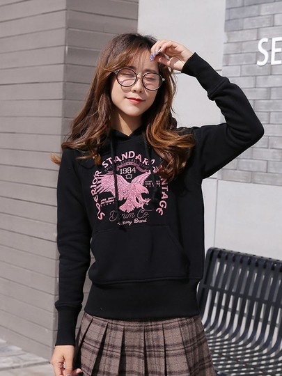 Design-Focused Niche Tops for Autumn and Winter, Fleece-Lined Slim-Fit Sweatshirts, 2025 New Women's Unique Hoodies, Korean Style