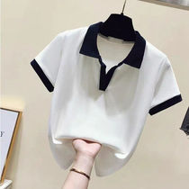 2022 Summer New Color Short Sleeve T - shirt Design Polo Top Clothes Slim Top Tide