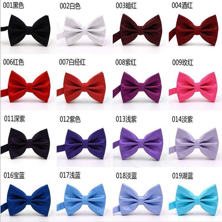 British bow tie men's formal dress wedding groom groomsmen boys and girls students business wedding red bow men's black