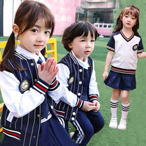 Kindergarten Garden clothes Spring and autumn style suit Yinglun Wind first grade class clothes Primary school uniforms pure cotton spring and summer Three sets