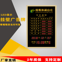 Custom Guest House House Price Tag Hotel Today Price Table LED Electronic Display Tube nixie ID card quotation card