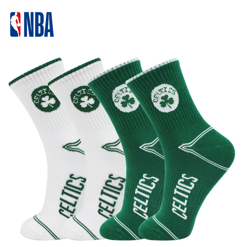 NBA socks men's mid-tube autumn running casual sports socks cotton breathable basketball socks Celtic Warriors Lakers