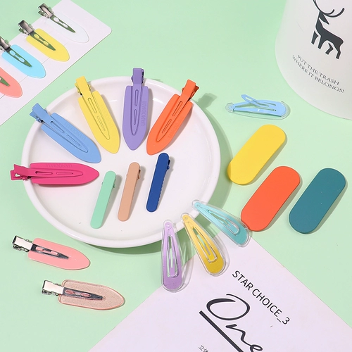 Матовая кремовая заколка для волос, челка, упаковка, популярно в интернете, DIY