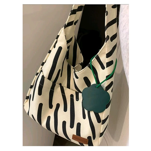 Зебра, шоппер, вместительная и большая сумка на одно плечо, коллекция 2023