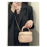 Портативная сумка через плечо, небольшая сумка, цепь, коробка для косметики, сумка на одно плечо, коллекция 2023, премиум класс, на цепочке, в стиле Шанель