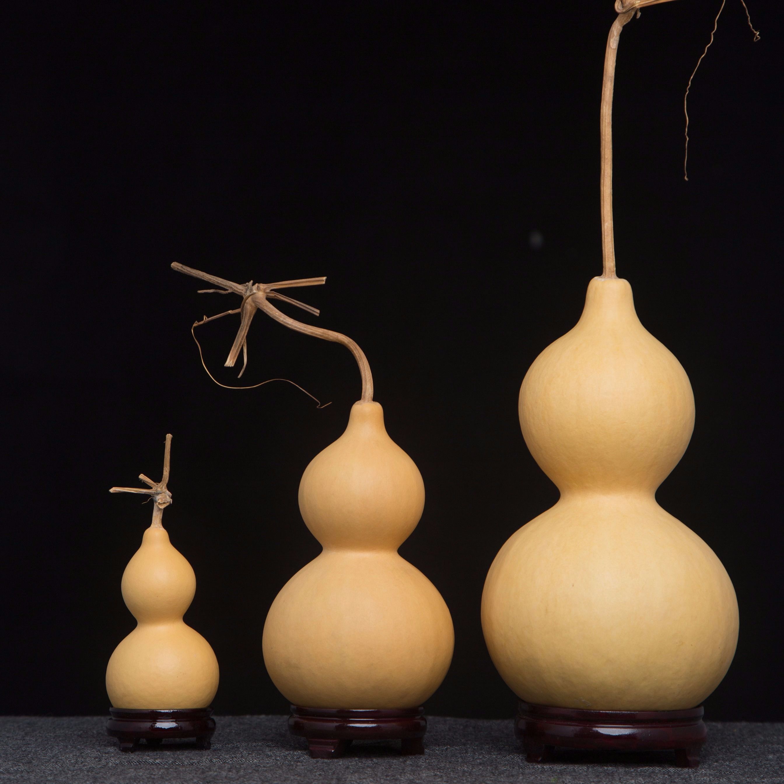 Natural ornaments Babao living room three-stop large, medium and small sub-waist special-shaped sub-waist gourd