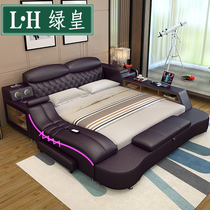 Tatami bed with large bed Twin Beds 2 m 2 2 m 2 4 Main Sleeper Day Style Modern Minima Widening Bedroom Genuine Leather Bed