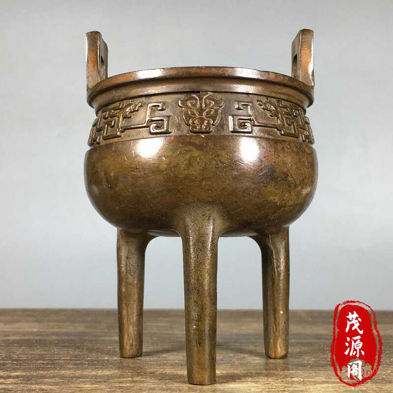 大明宣徳年製 古銅 三足香炉 古美術品 中国古玩 唐物 ◇古銅 【公式通販】