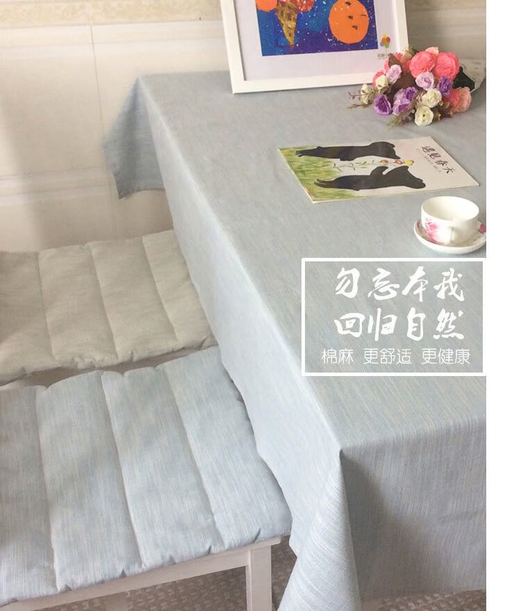 Cotton và lanh đơn giản đệm bàn ăn và ghế đệm mùa đông thoáng khí xe văn phòng sinh viên mỏng phần sofa đệm mat phong cách Nhật Bản đệm ghế gỗ phòng khách
