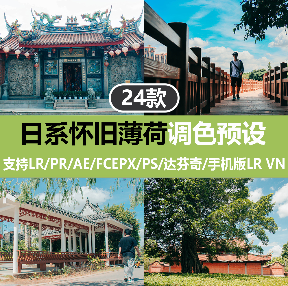 Recommended Color Japanese Nostalgic Mint Preset Portrait Landscape PR PS LR FCPX Da Vinci AE LUT