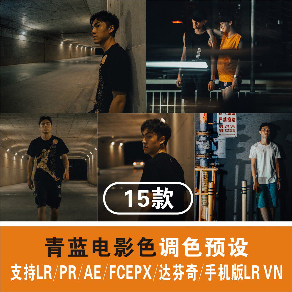 Recommended color color blue film preset Portrait landscape PR PS LR FCPX da Vinci AE LUT