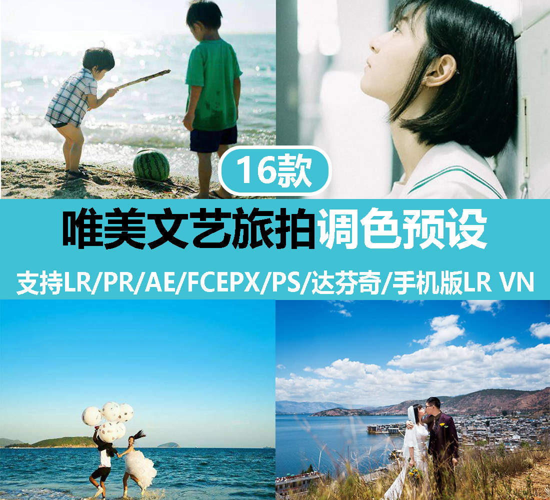 Recommended presets beautiful literary travel photography color portrait landscape PR PS LR FCPX Da Vinci AE LUT