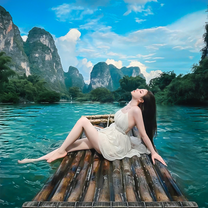 “一家一团”桂林阳朔一日游包车真能打卡千里江山图+20元取景地？2025避坑指南来了