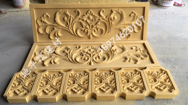 Villa Hotel Exterior Wall Decoration Floating Carved Flower Board Mural Ostyle Chinese EPS Polybenzene Foam Reliefs Custom Finished Products