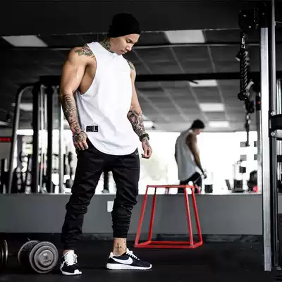 Muscle captain summer sports vest male brother fitness sports sleeveless thin section sweat-absorbing breathable loose quick-drying clothes