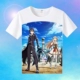 Sword Art Online Áo thun ngắn tay cổ tròn mùa hè Đàn ông và phụ nữ vị thành niên đứng đầu hai Yuan Quần áo ngoại vi kích thước lớn Anime - Carton / Hoạt hình liên quan ảnh nhãn dán