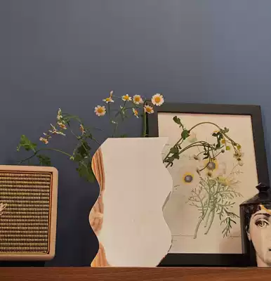 Space future science fiction mirror bed and breakfast net celebrity shop Acrylic vase flower arrangement art decoration ins wind