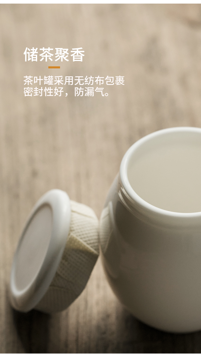 Dehua white porcelain travel kung fu tea set portable crack cup teapot teacup set a pot of four tourism is suing