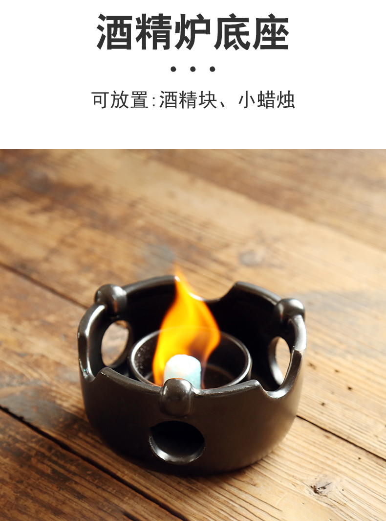 Dry pot pot of household ceramics tableware suite hotel hotel restaurant dedicated flame furnace solid alcohol small hot pot dish