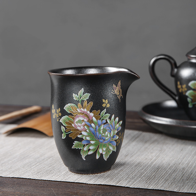 The professor pour points of tea exchanger with The ceramics steak flower fair keller household Japanese hand - made kung fu tea tea accessories tea sea