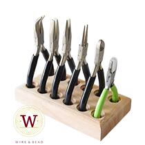 TAO pliers storage rack organizer box round tip flat mouth nylon head pliers storage log rack hand tools desktop display