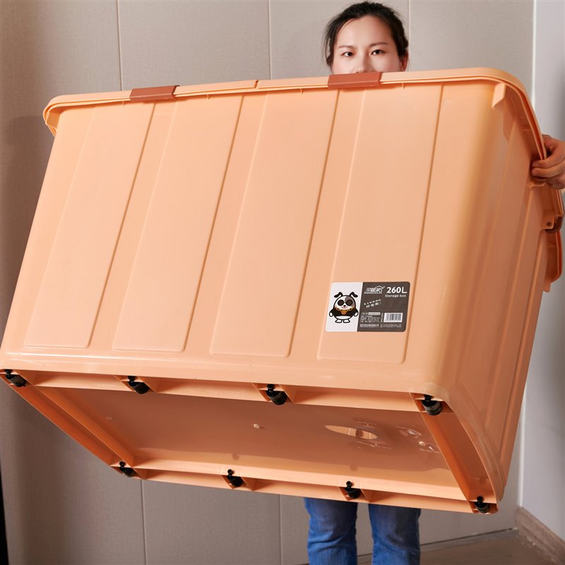 95cm Extra Large Odorless Environmentally Friendly Internet Celebrity Huge Storage Toy Clothes Quilt Plastic Turnover Moving Storage Box