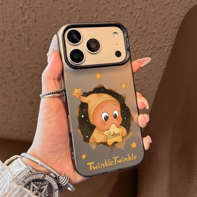Suitable for Apple 17 Pro Max Phone Case, New 2026 Cartoon Doll iPhone 16 Pro Max High-End Feel, 15 Plus Full Coverage, 14 Super Cute, 13 Protective Case, 17 Pro for Men and Women