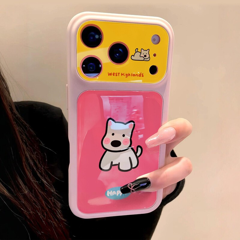 Suitable for Apple 17 Pro Max Phone Case, New 2026 Color-Blocking West Highland iPhone 18 Pro, High-End Feel, Large Window, 16 Pro Full Coverage Lens, 15 Super Pretty, 14/13 Cute Case Suitable for Apple 17 Pro Max Phone Case, New 2026 Color-Blocking West Highland iPhone 18 Pro, High-End Feel, Large Window, 16 Pro Full Coverage Lens, 15 Super Pretty, 14/13 Cute Case