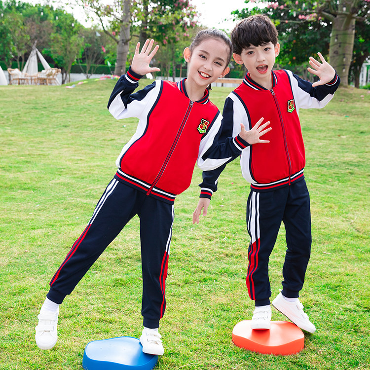 Kindergarten garden clothing spring and autumn school clothing children's school uniform spring sportswear first grade three sets