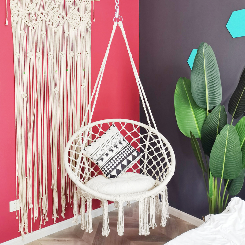 Nordic Ceiling Basket in Creative Lazy Bird's Nest Indoor Balcony Adult Rockchair Hanging Outdoor Swing