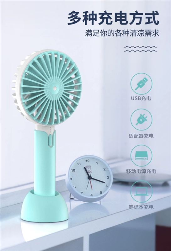 Sáng tạo mới văn phòng mini usb fan hâm mộ gấp cầm tay sáng tạo mát quạt tay cầm tay - Quạt điện