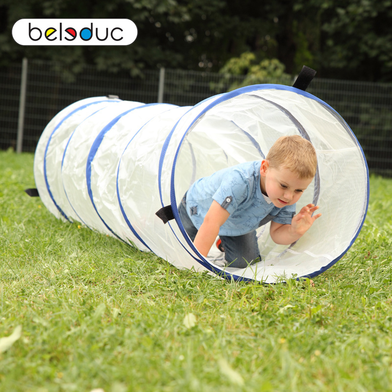 Kindergarten drilling hole climbing tube toy young children's sensory integration training equipment Germany Belledo transparent tunnel circle 2 meters