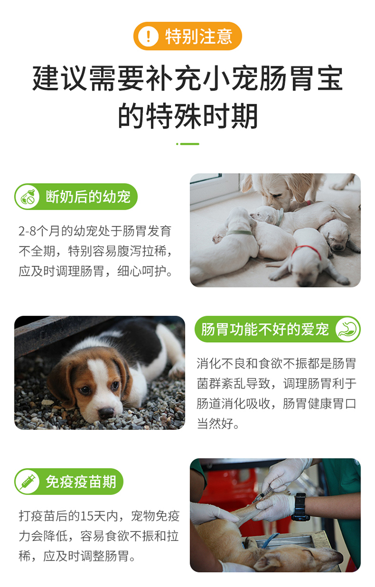 Thú cưng nhỏ tiêu hóa kho báu mèo chó bột sinh học điều hòa tiêu hóa Teddy Golden Retriever đặc biệt nôn vật nuôi dinh dưỡng - Cat / Dog Health bổ sung sữa cho mèo sơ sinh