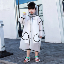 Childrens transparent cute raincoat baby cloak kindergarten girls primary school children waterproof poncho boys