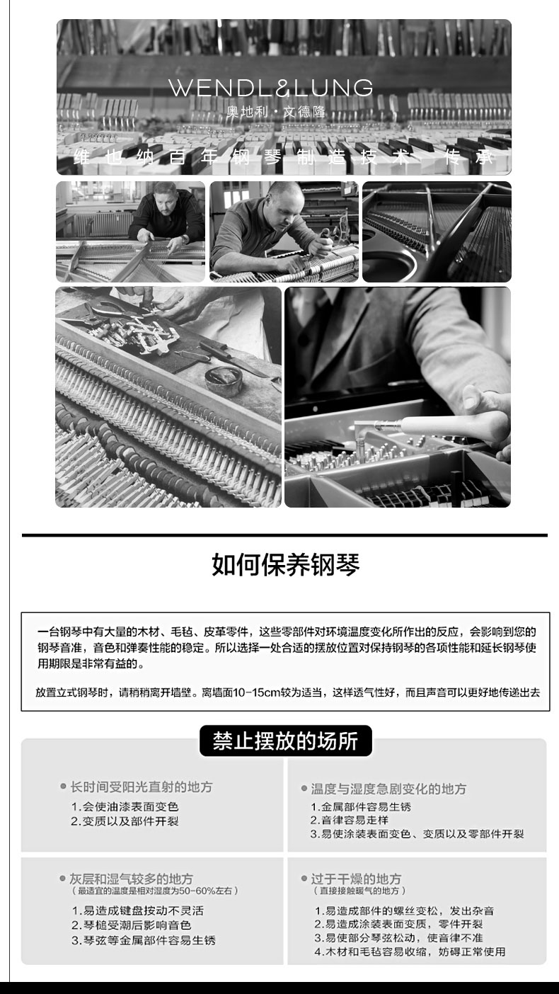 Helen Wendelong hoàn toàn mới Áo mới bắt đầu người lớn 88 phím chơi piano thẳng đứng W123 roland hp704