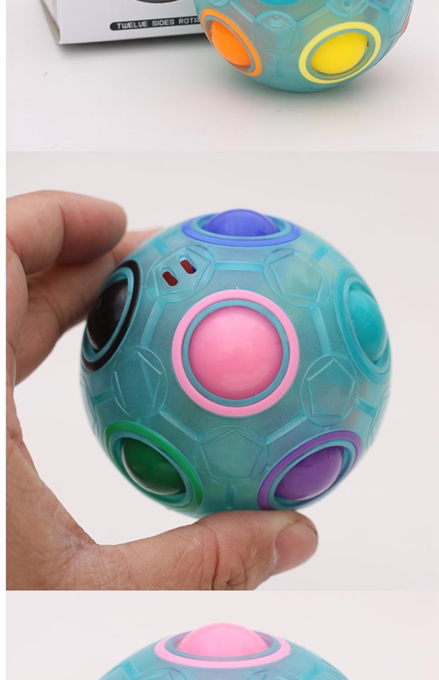 Night Light Magic Rainbow Ball Nhấn Rubiks Cube Đồ chơi Trẻ em Mẫu giáo Thông minh Đồ chơi giáo dục Đặc biệt đồ chơi thông minh cho bé 1 tuổi