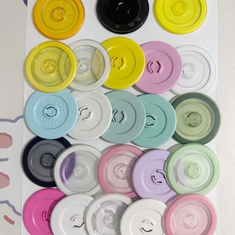 Popsockets Universal Phone Stand Base Snap-On Magnetic Stand Base Compatible with Popsockets Base Pure Transparent