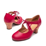 Санша Франция Сандша Франминго Танцевальные туфли кова кова кожа лица, ботинки, фламенко фламенко