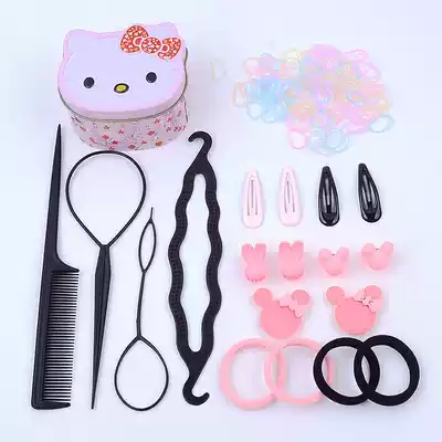 Sweet dish hair ponytail female baby child princess tied hair tied hair artifact girl comb hair little girl baby 