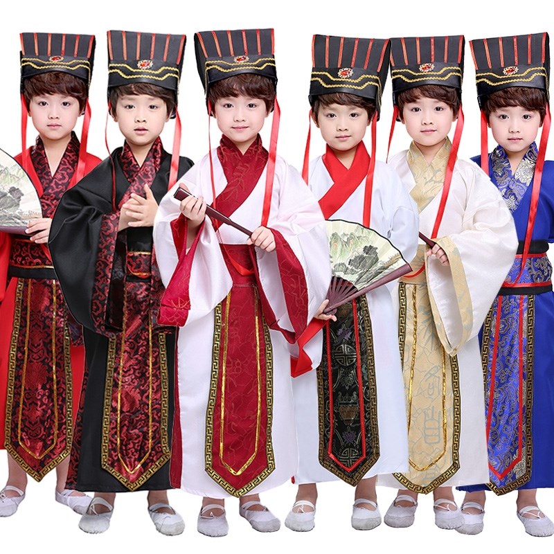 Children's Photography and Clothing State Learning Clothes Knowledge of New Year's Day Zhu Liang-du Boyu