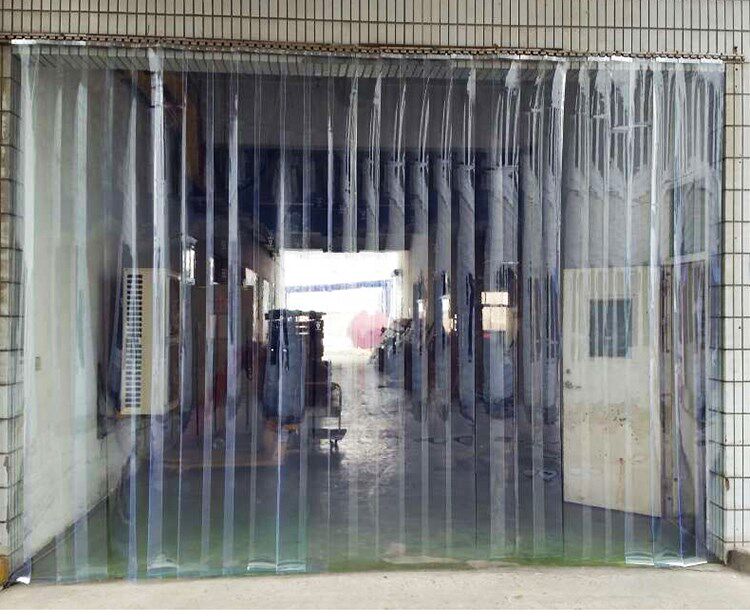Transparent bead curtain gauze door encrypted commercial curtain glass shopBathroom linen curtain curtain half curtain diy new
