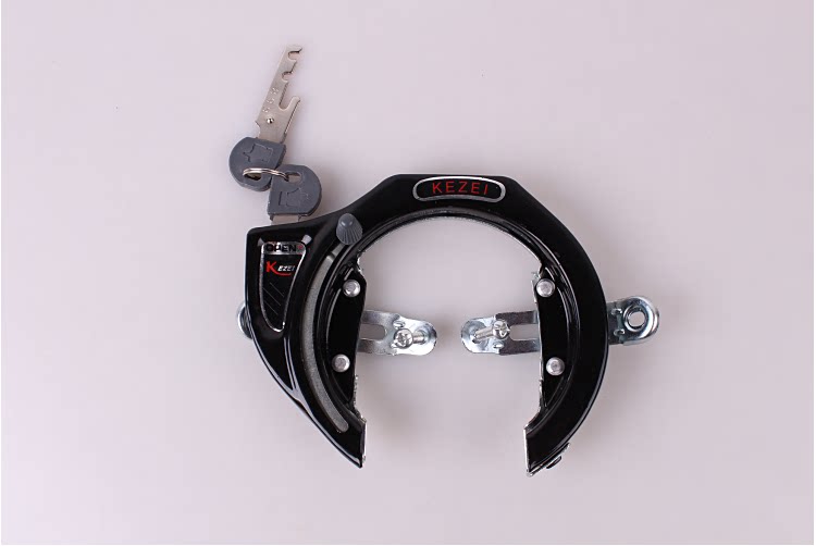 Vintage bicycle lock Fixed lock Vintage ring lock Round lock Steel pipe lock Horseshoe lock Crab clamp lock Princess car lock