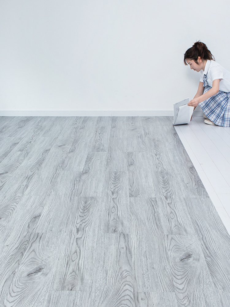 Floor leather thickened wear-resistant waterproof PVC floor tile stickers Stone plastic floor stickers Self-adhesive cement floor direct paving floor stickers