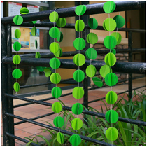 Kindergarten classroom plant corner ring creation material Mori ring creation Star round Star round piece hanging corridor air hanging decoration